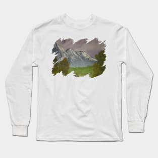 Purple mountain Long Sleeve T-Shirt